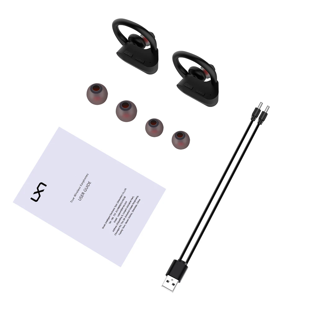 LXT E9 Bluetooth V4.2 наушники TWS беспроводные стерео с крючком спортивные для телефона