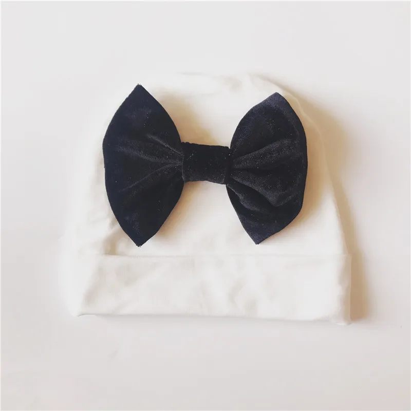 8 Детские Tuban хлопковые новорожденные шляпы с бантами Babes Beanie cap - Цвет: 8