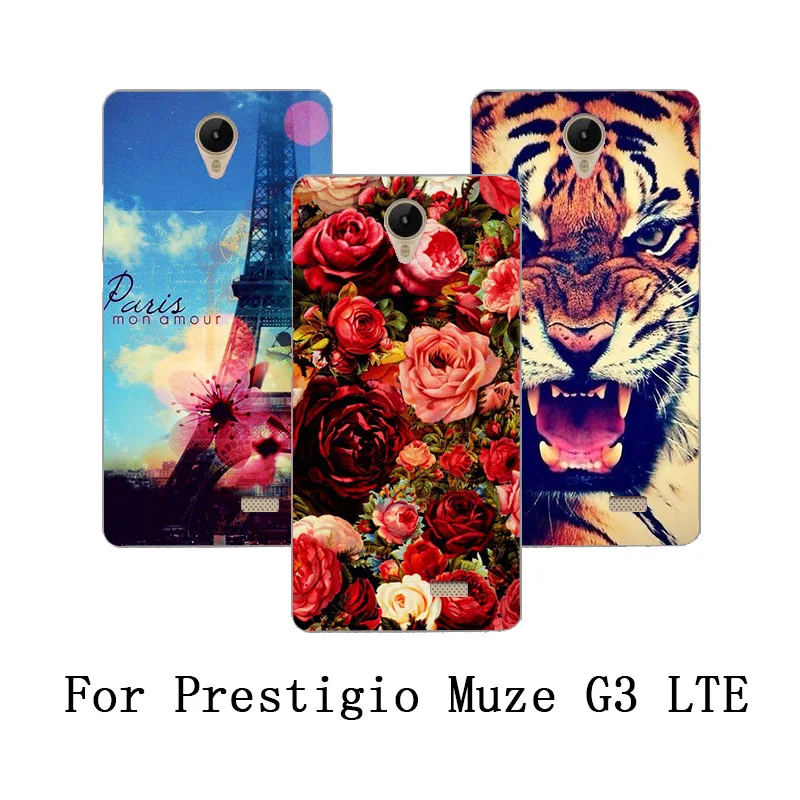 Чехол для Prestigio Muze G3 Lte высококачественный мягкий чехол из ТПУ с принтом цветов