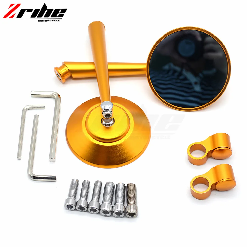 Для 1 пары универсальных зеркал заднего вида с ЧПУ из алюминия аксессуары зеркало