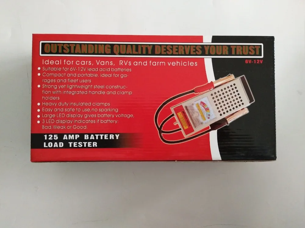

Accurate 125AMP Battery Load tester 6V & 12V battery tester