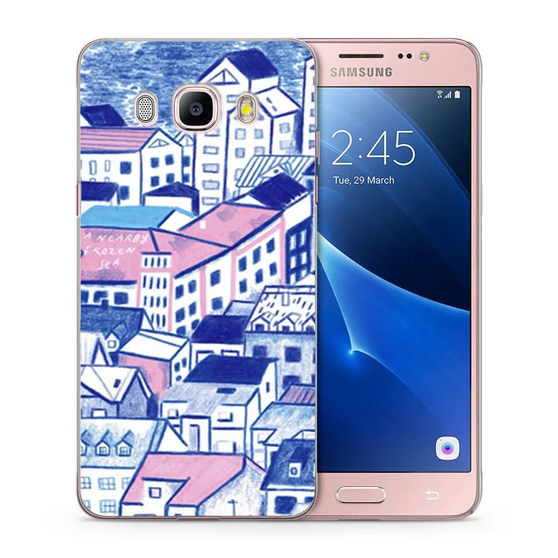 For Samsung Galaxy A3 A5 2016 2017 prime J1 J2 J3 J5 J7 G530H S8/plus Soft TPU Silicone Leaf Painted abstraction Case K017 |