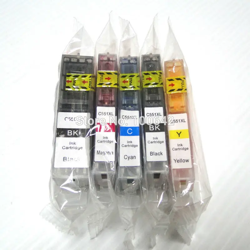 Совместимый картридж с чернилами YOTAT 5 шт. Женский для Canon PIXMA IP7250 MG6350 MG5450 MX925 MG7150