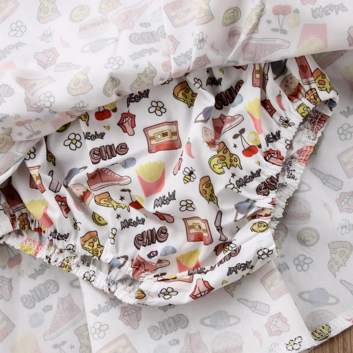 Комплект одежды из 2 предметов для маленьких девочек летние однотонные топы с