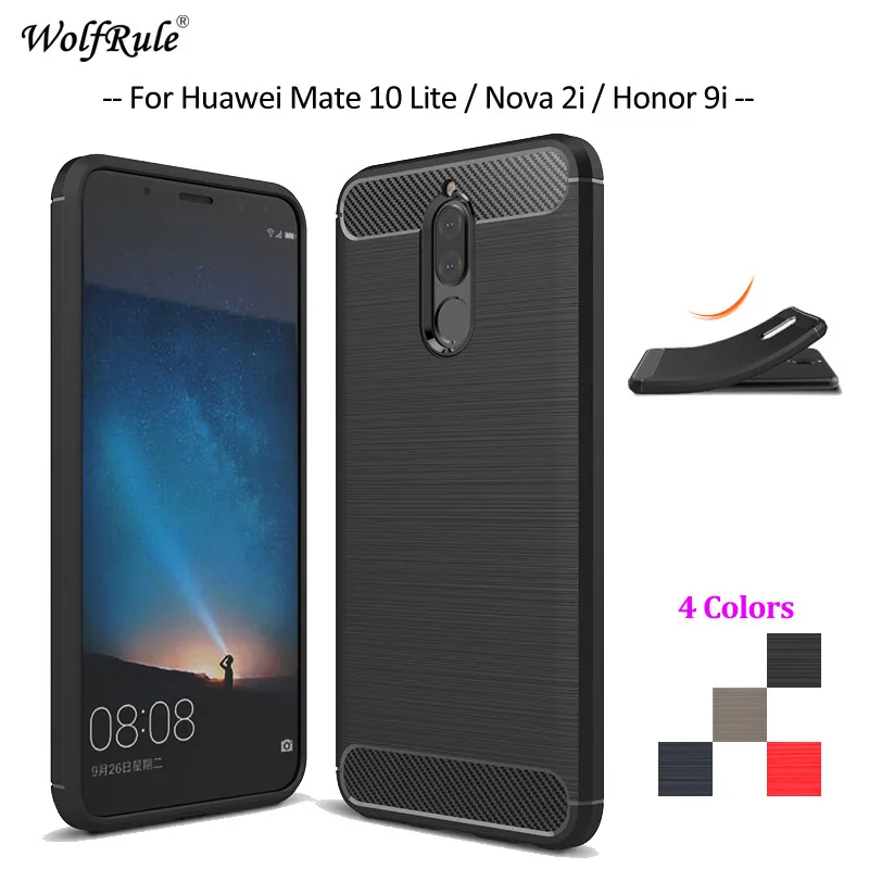 Чехол wolfrole для Huawei Mate 10 Lite чехол Nova 2i мягкий ТПУ телефона 5 9''|phone cases|case for phonecase