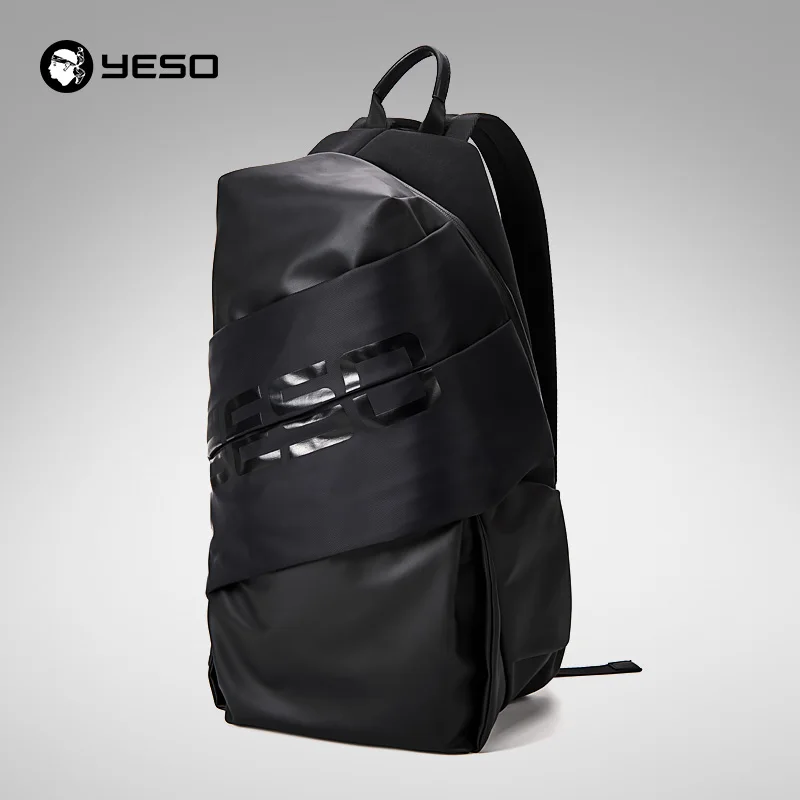 

YESO Men's Waterproof Laptop Backpack For 15.6 Inch Travel Business Lager Black Backpack For Teenager Fashion Multifunction Bag