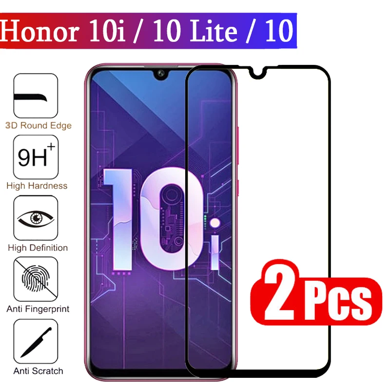 

2pcs For Huawei Honor 10i 10 Lite Screen Protector Tempered Glass On Honor10 Honer 10 Lite i HRY-LX1T Protective Glass Film 9H