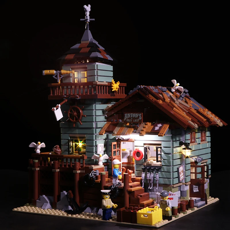 

Led Light Set For Lego 21310 Building Blocks Creator City Street Compatible 16050 Old Fishing Store Toys(light with Battery box)