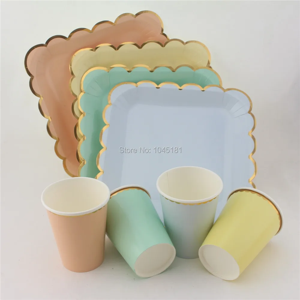 Набор посуды ipalmay для будущей матери однотонные розовые синие мятные желтые с