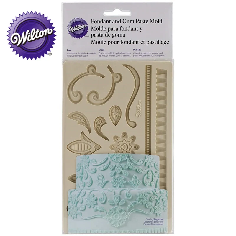 Вильтон Fondant (сахарная) и паста для жевательной резинки силиконовые формы
