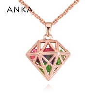 anka section style crystal necklaces pendants costume jewelery for women custom necklace crystals from austria 132474