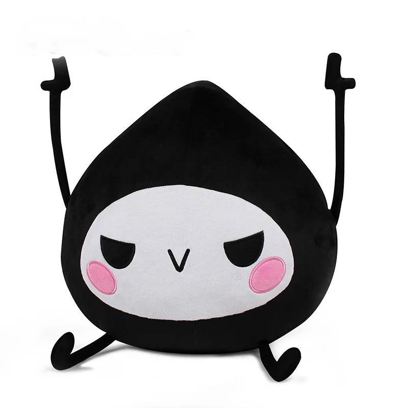 По нижнему краю; высший класс! 40 см 65 см Плюшевые Куклы Kawaii Q версия OW Reaper плюшевые подушки сольф мягкие игрушки для детей день рождения
