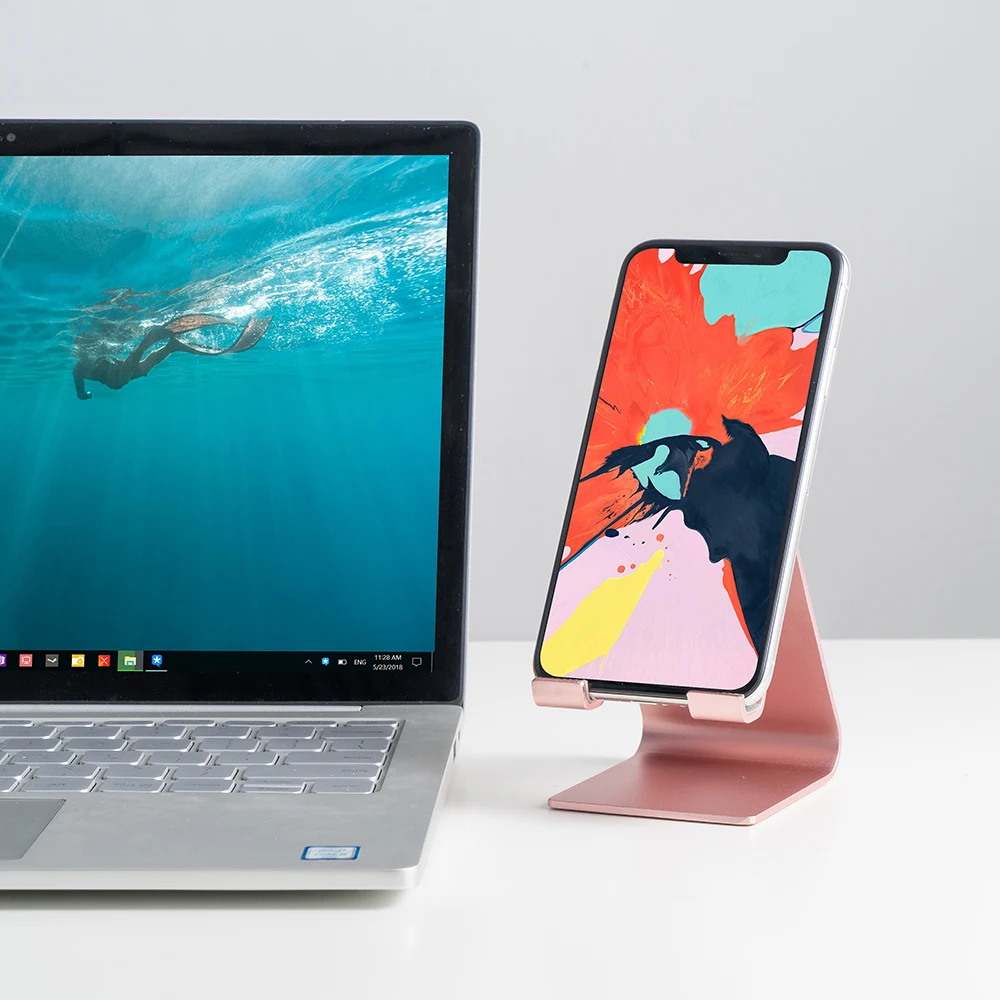 Держатель для мобильного телефона RAMPOW iPhone X подставка из алюминиевого сплава Xiaomi