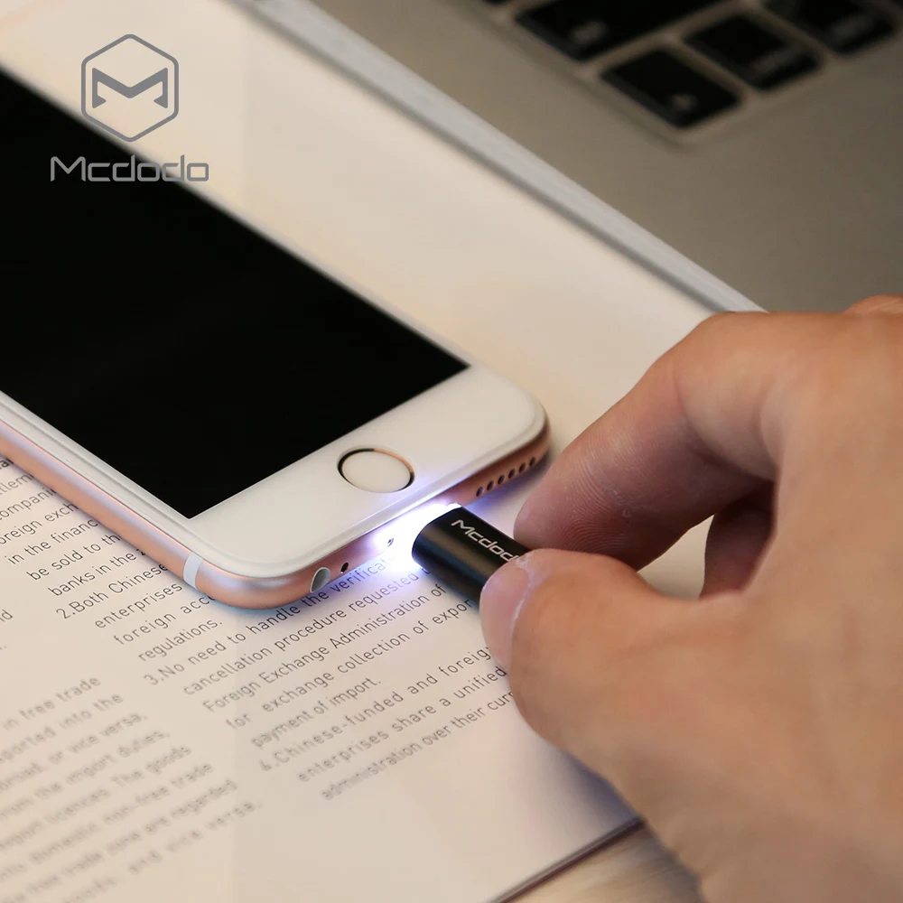 Mcdodo firefly серии lightning кабель для передачи данных со светодиодной 2.1a 1 m iphone6 6s 5S|data