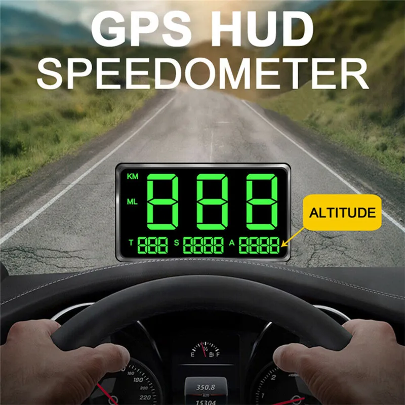 C80 Автомобильный цифровой GPS измеритель скорости дисплей км/ч миль/ч для