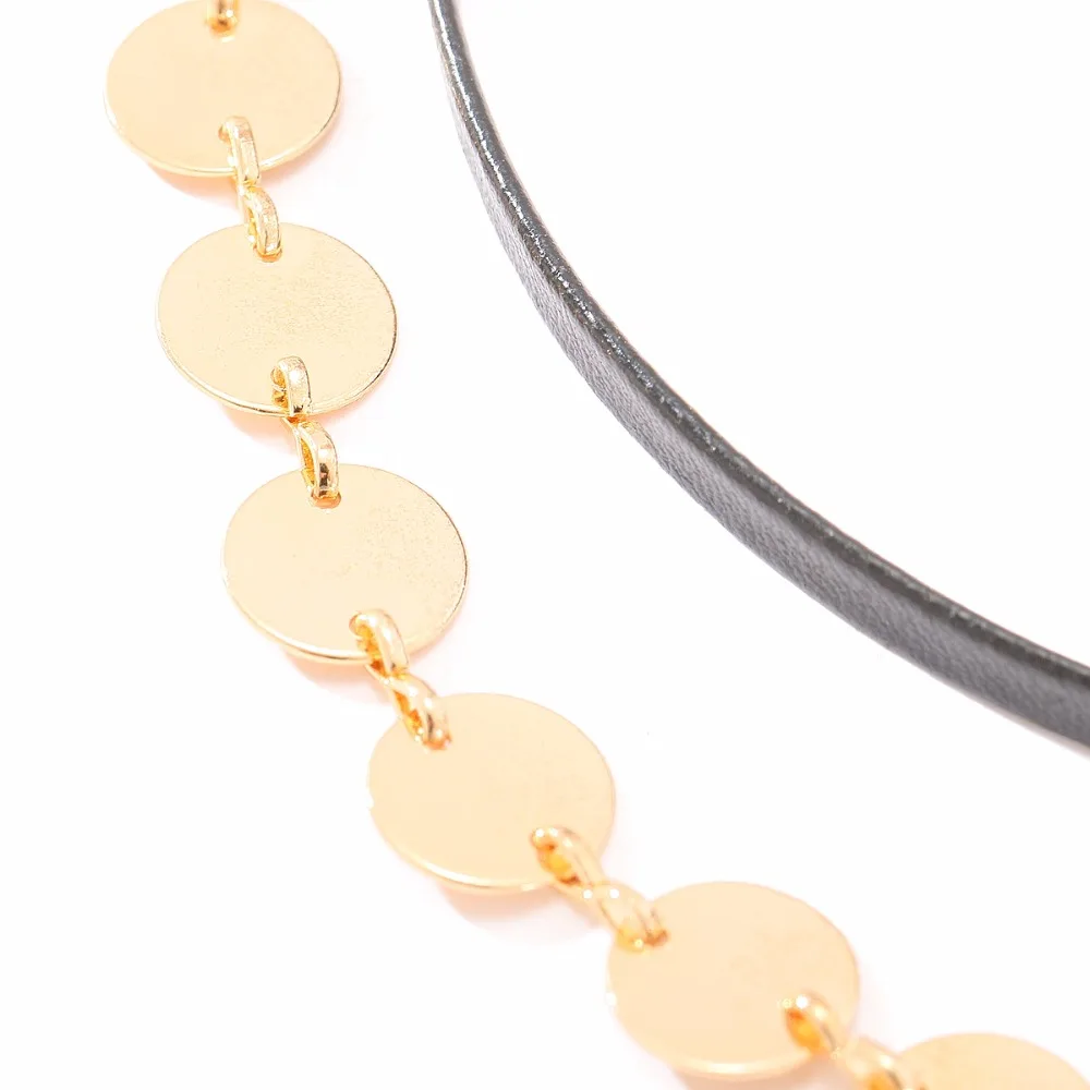 2017 новая мода изысканный Железный Олень кожи Золотое колье цепочки и ожерелья