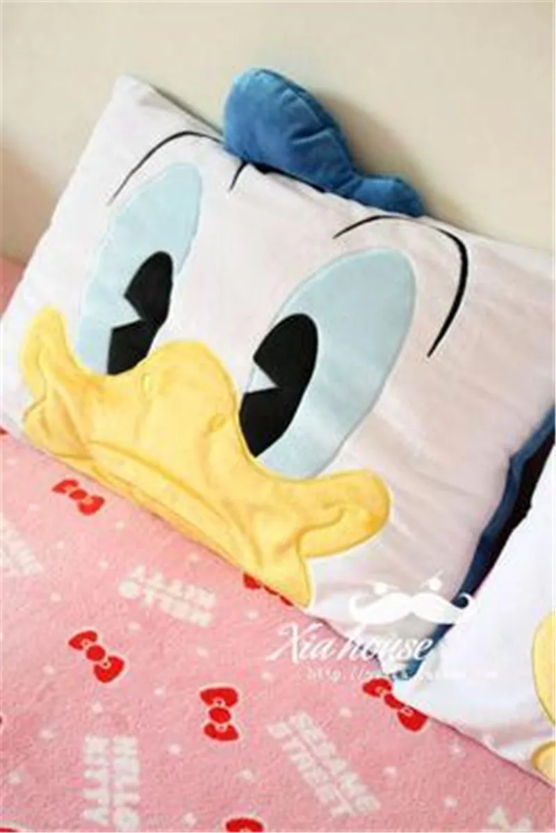 Симпатичная утка цвет РОЗОВЫЙ для влюбленных подарок подушка наволочки дома