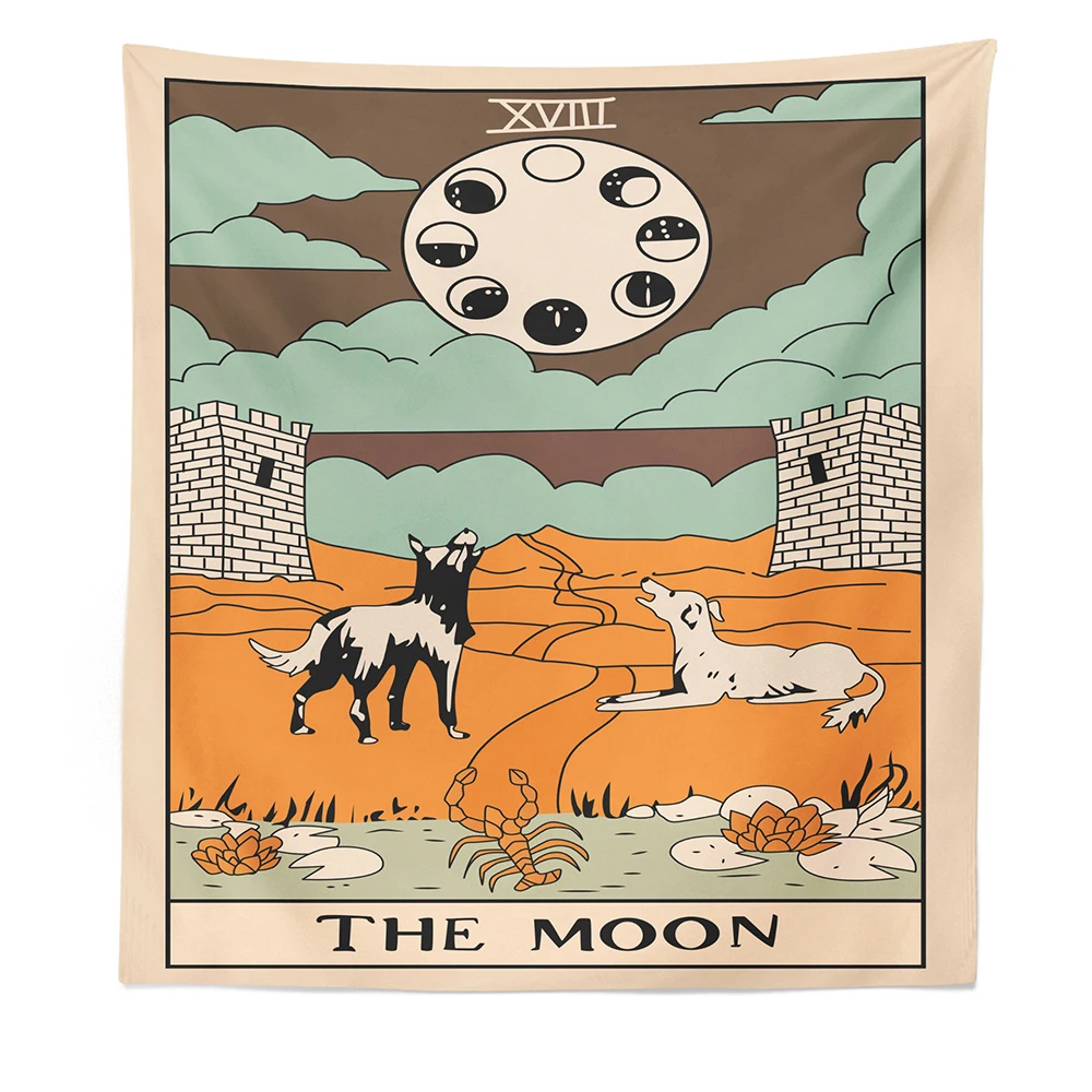 Bohemian Tapestry Home Dorm Decoration Gypsy Tarot Wall Cloth Drap de mur The Star Fabric Hang Tapices | Дом и сад