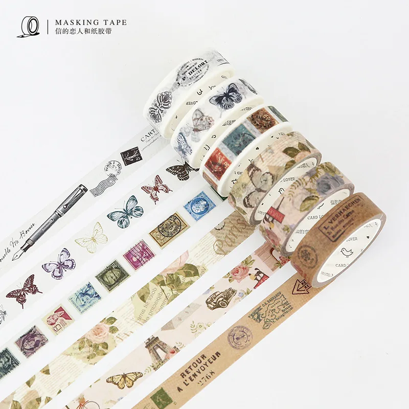 CardLover Винтаж Готический век лента Washi 15/30 мм * 7 м гидроизоляционной клей малярный