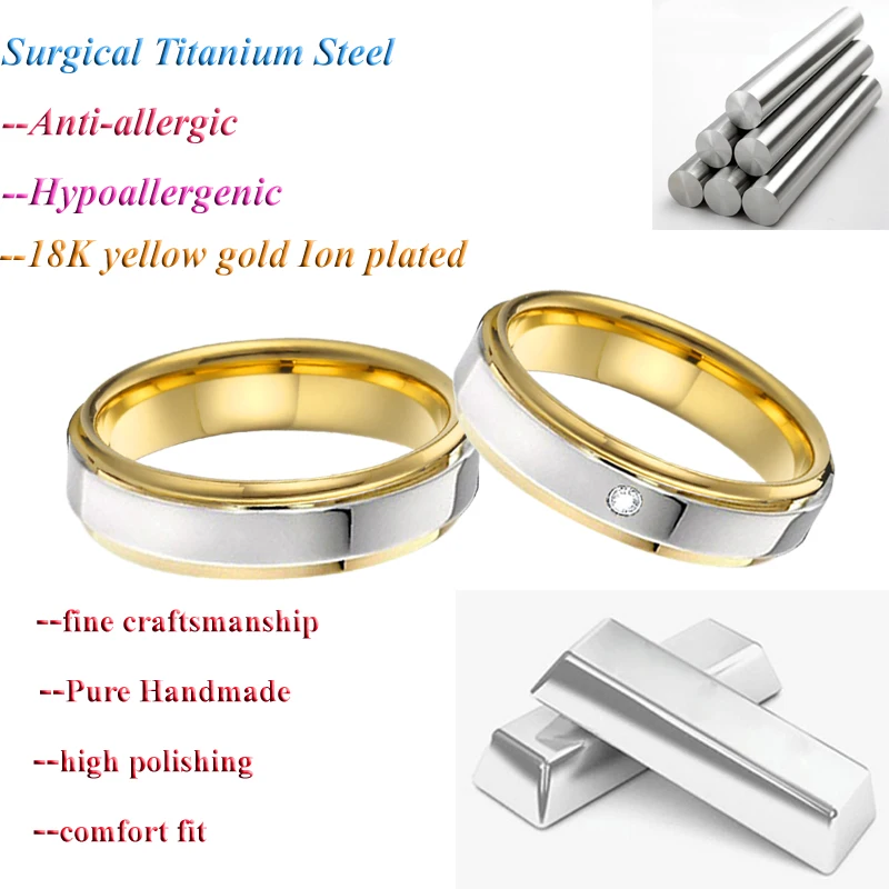 Двухцветные обручальные кольца для мужчин и женщин вольфрамовые 4 мм 5 6