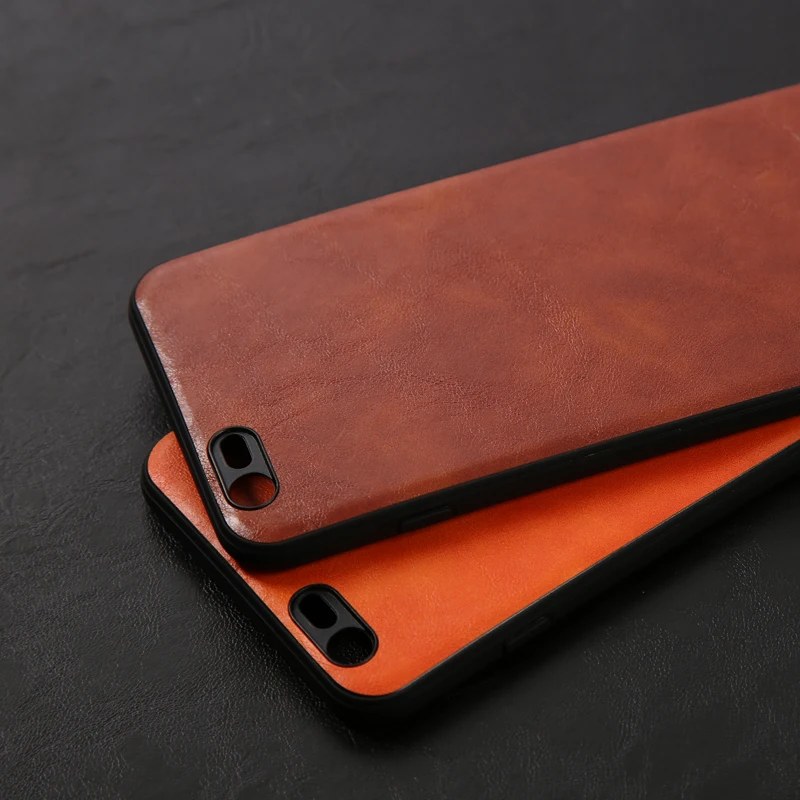 Телефон случаях чехол для iPhone 6 6S Plus Искусственная кожа масло воск мягкий кожаный