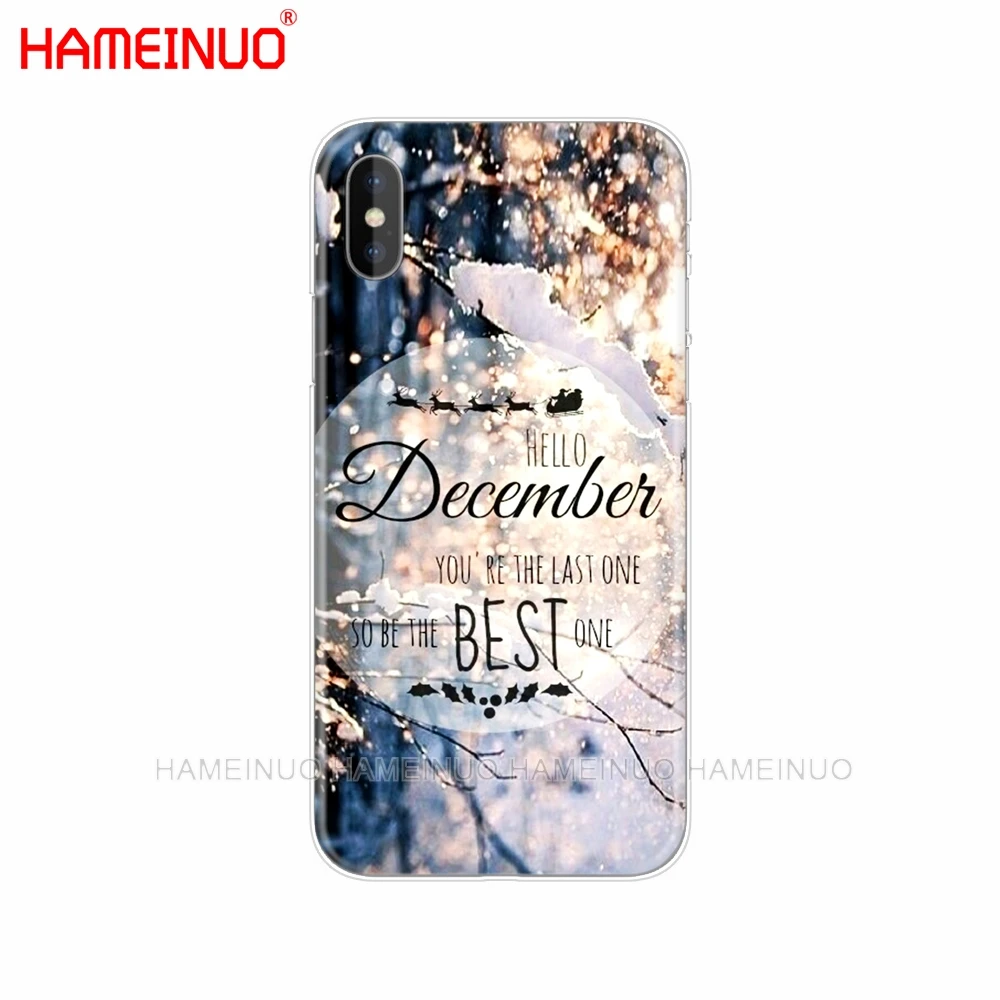 HAMEINUO пейзаж зимний светильник снег чехол для мобильного телефона iphone X 8 7 6 4 4S 5 5S SE 5c 6s plus XS XR XS MAX - Цвет: 43511