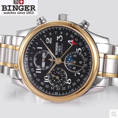 Новинка 2017 года Мода Золотая роскошь моды Наручные часы Для мужчин спортивный