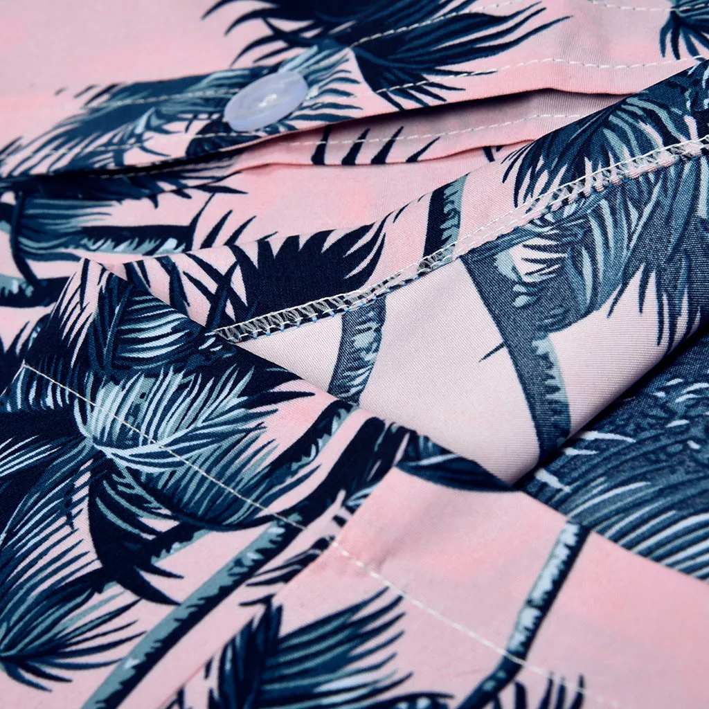 2019 летняя гавайская рубашка Весна лето Модные парные индивидуальные пляжные