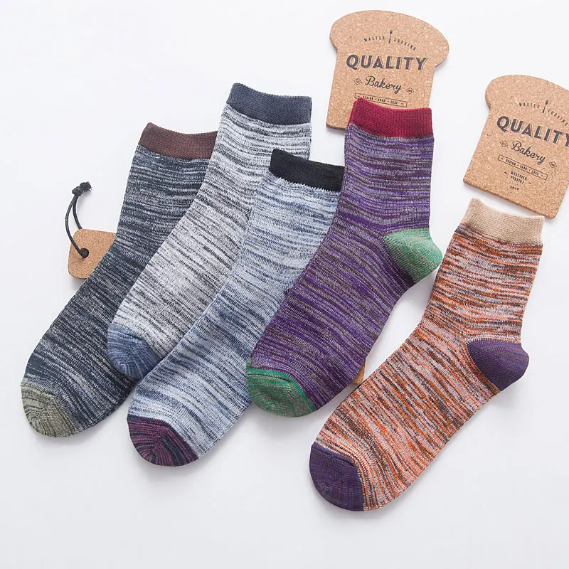 

Socks male winter knee-high autumn and winter 100% cotton anti-odor men's socks yarn socks stockings gift box set