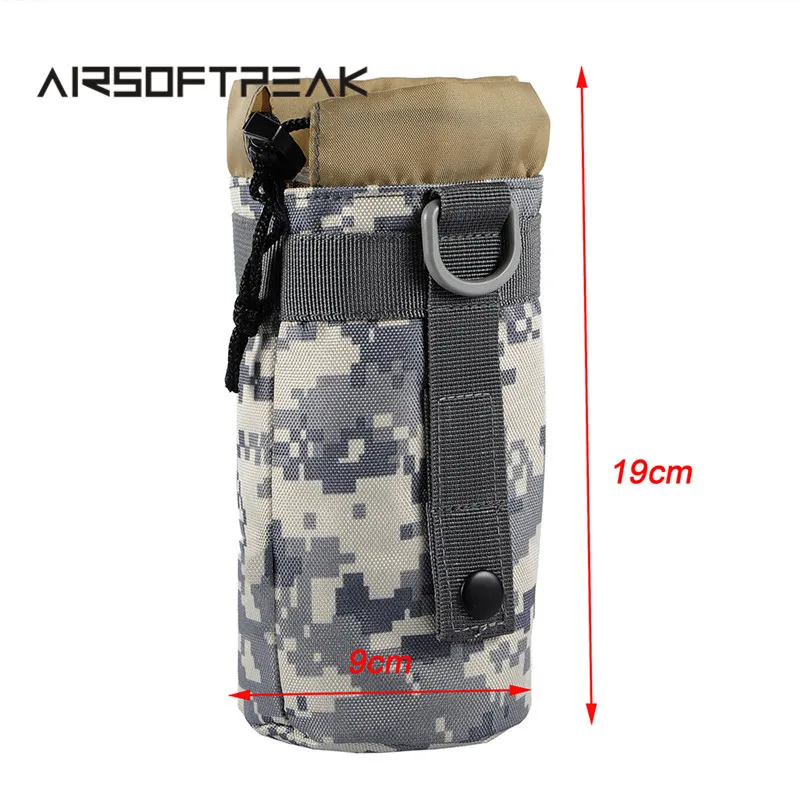AIRSOFTPEAK Тактический футляр для фляги Чехол чайника Открытый кемпинг Сумка для охоты Molle Страйкбол Охота Спортивный Чехол для бутылочки