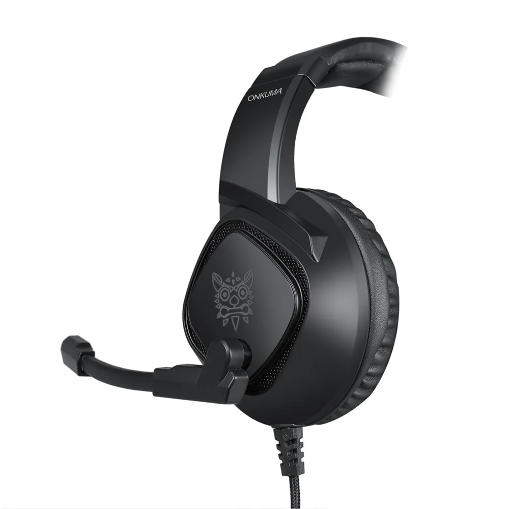 ONIKUMA K19 casque Gaming Heaset PS4 PC Gamer стерео наушники с гарнитурой с микрофоном/светодиодный светильник для Xbox One/ноутбука планшета/телефона