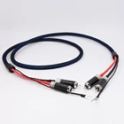 Кабель тонарм (фоно) X404 5N OCC с посеребренным покрытием, 2 RCAs на 2RCAs, кабель тонарма RCA-RCA