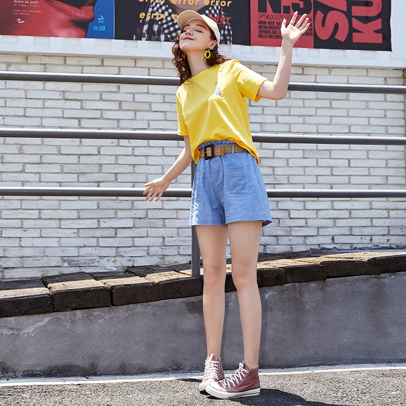 Специальная цена ARTKA летняя Хлопковая женская футболка Милая футболка с принтом кота разноцветная Повседневная Свободная футболка TA12592X