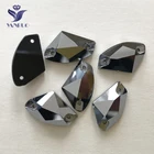 YANRUO #3256 все раньше гематитовая Галактическая вышивка хрустальными стразами с плоской задней стороной камни для шитья