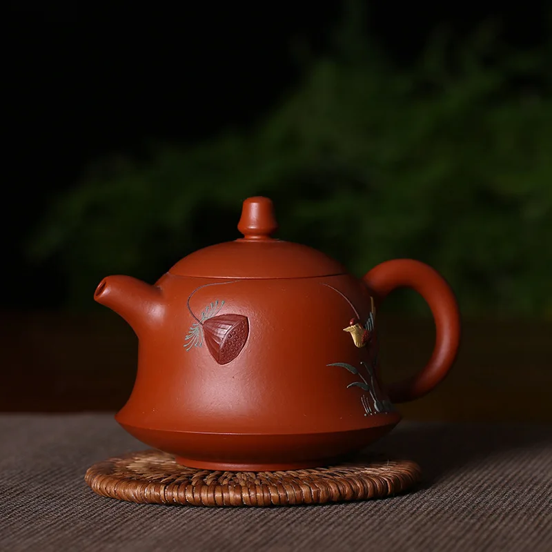 Чайный сервиз dahongpao плоские пустые горшки чистая ручная роспись глиняный горшок