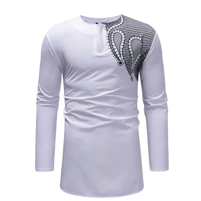 Длинная черная Мужская рубашка 2019 хипстерские мужские рубашки в африканском