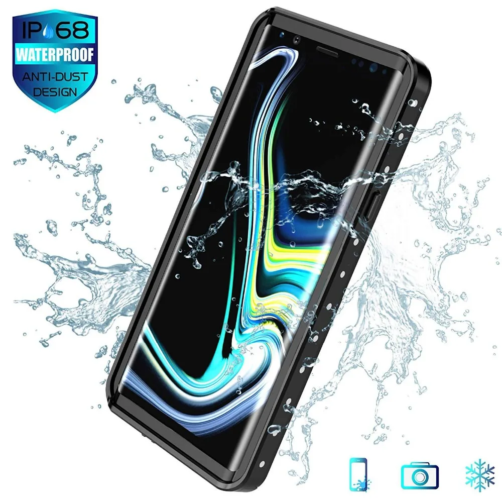 Для Samsung Note 8 9 чехол 360 полная Защита задняя крышка для Galaxy водонепроницаемый
