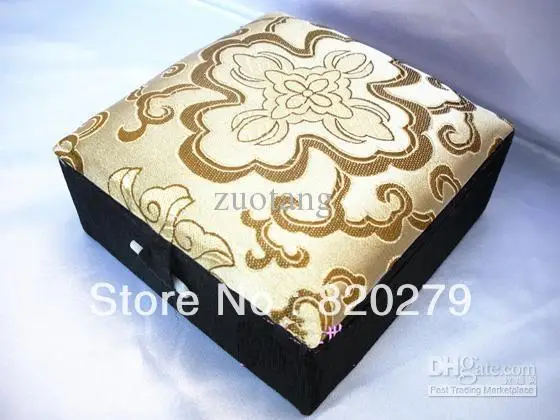 Хлопок заполненные коробка для ювелирных изделий браслет хранения шелковые