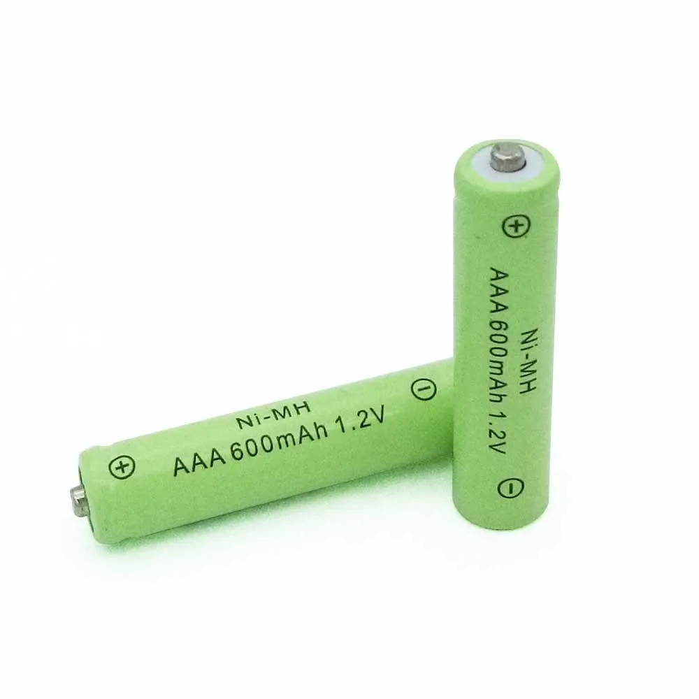 10 шт много AAA перезаряжаемые батареи AAA NiMH 1,2 V 600mAh ni-mh 3A предварительно заряженные аккумуляторные батареи