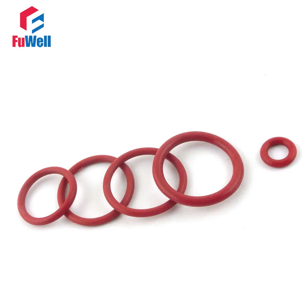 200pcs 3mm Thickness Silicon O Ring Gaskets 10/11/12/13/14/15/16/17/18/19/20mm OD Rubber O Rings Seals Washers Grommets