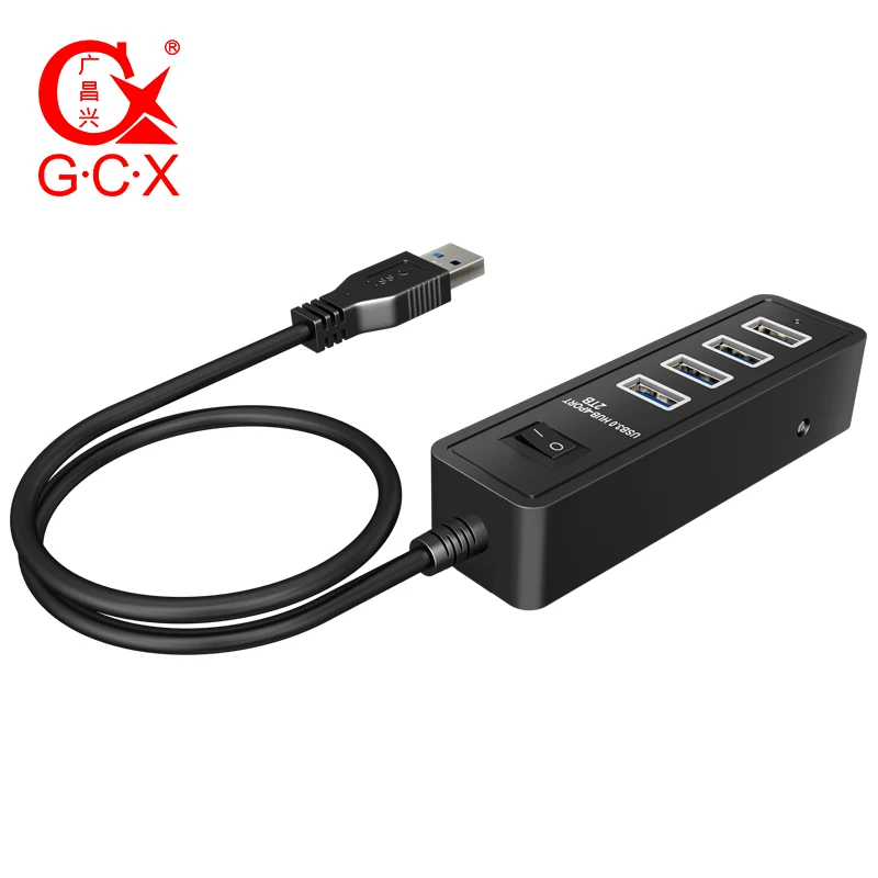 USB концентратор 3 0 с 4 портами и выключателем 5 Гбит/с| |