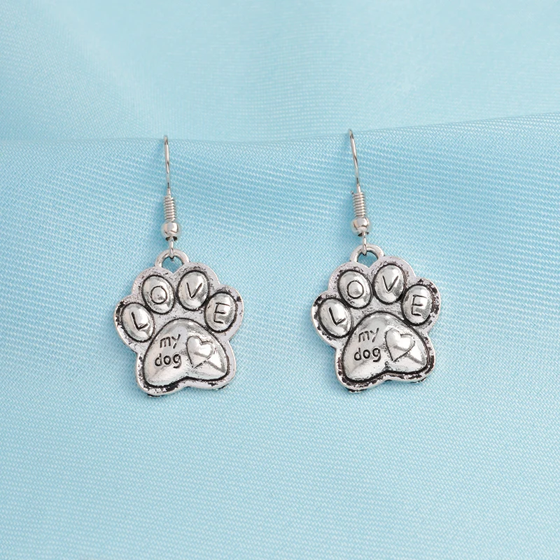 Серьги с подвеской в виде когтей из серебра лапы 3D|Серьги-подвески| |