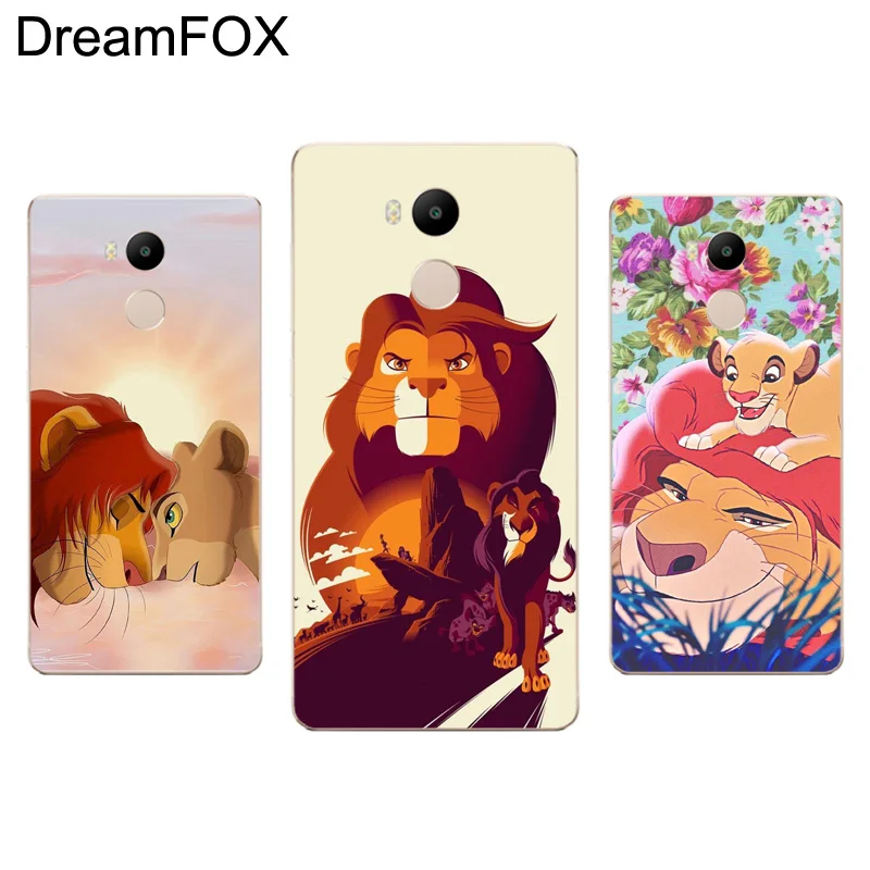 DREAMFOX M115 лев Король Мягкий ТПУ силиконовый чехол для Xiaomi Redmi Note 3 4 4X5 5A 6 7 Pro Global |