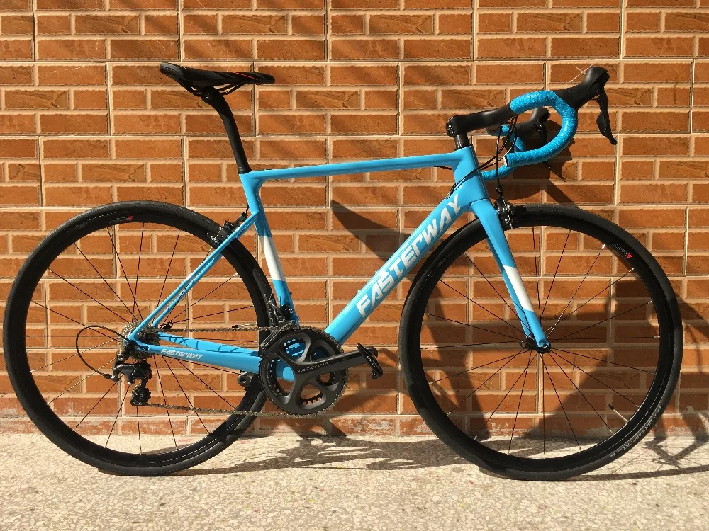 700C карбоновый дорожный велосипед 22 скорости 105 5800 Groupset TAIWAN брендовая легкая blue sky FASTERWAY классический D тормоз 49/52/54/56/58