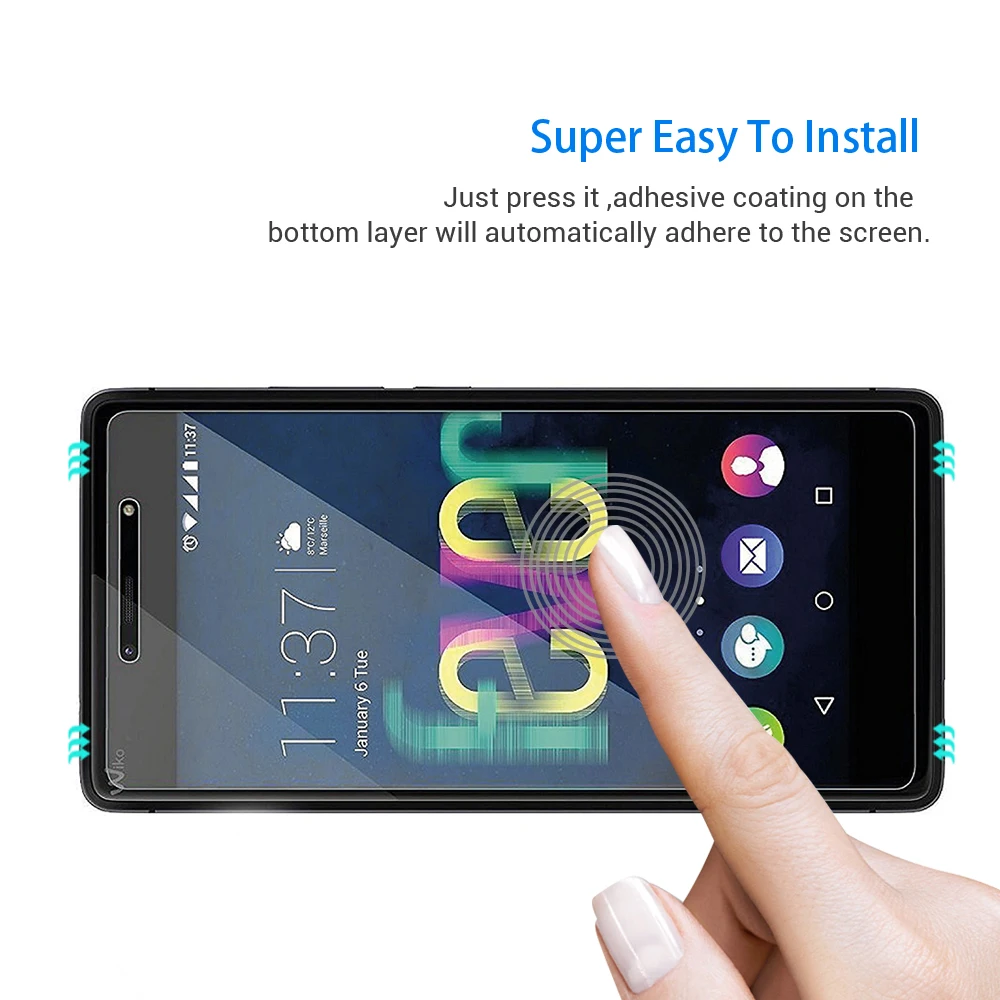 Turata Tempered Glass Screen Protector 9H 2.5D Premium Film For Wiko Lenny 2 3 Max Rainbow Lite Ridge Fever 4G Jerry Freddy P20 | Мобильные