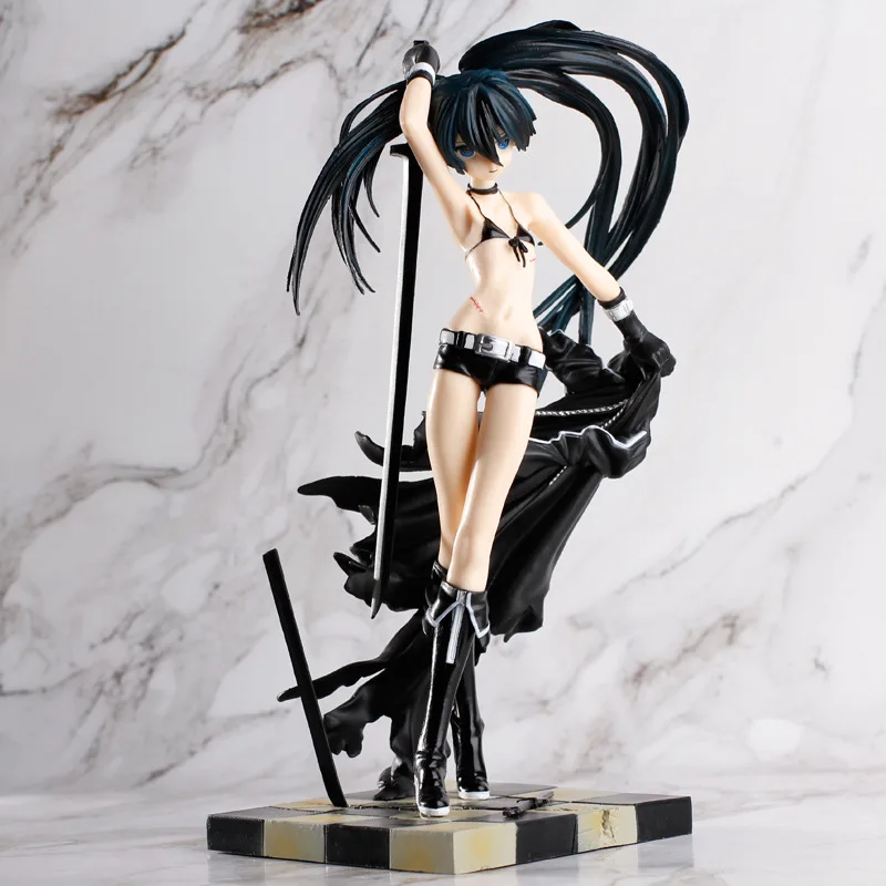 Аниме Black Rock Shooter палаш черный Ножи Ver ПВХ фигурка Коллекционная модель игрушки