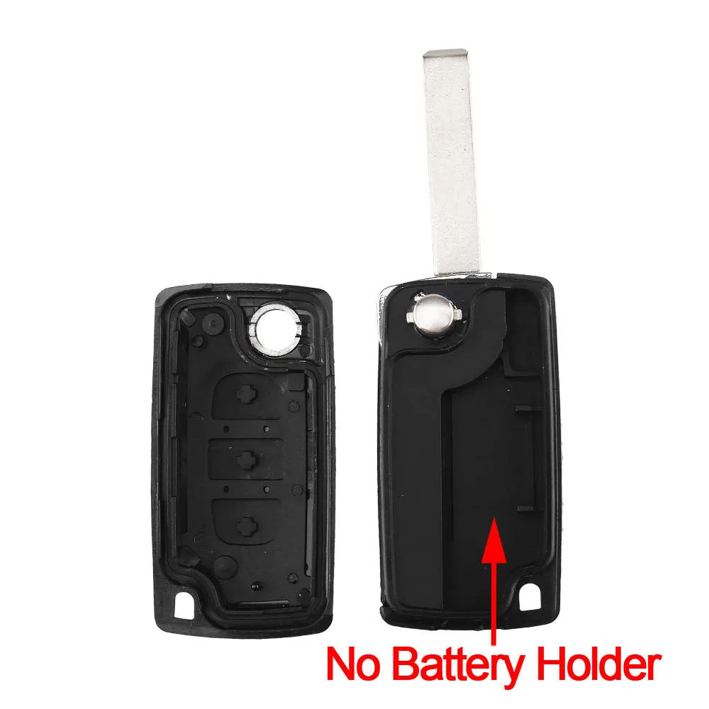 KEYYOU For Citroen C2 C5 C6 XSARA Flip Car Key Cover Case 3 Button Remote Shell With Hu83 Blade CE0523 | Автомобили и мотоциклы