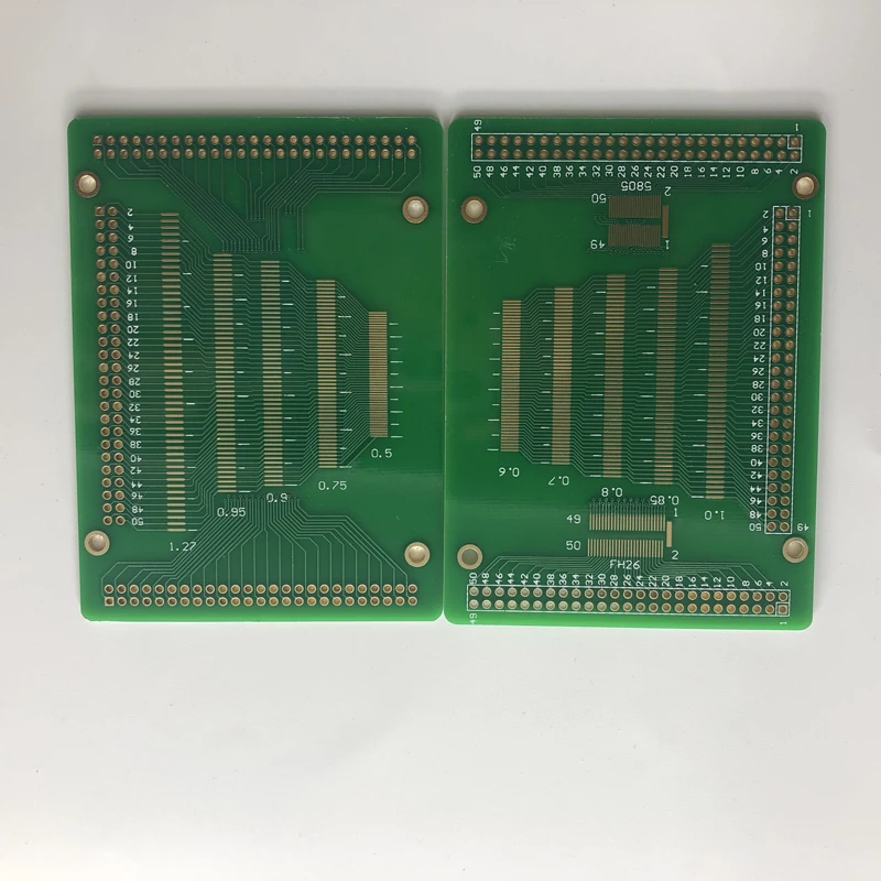 Free shipping 5pc Universal PCB board 50P 0.5 0.6 0.7 0.8 0.85 0.75 0.9 1.27 pitch LCM TFT LCD Transfer test | Электронные