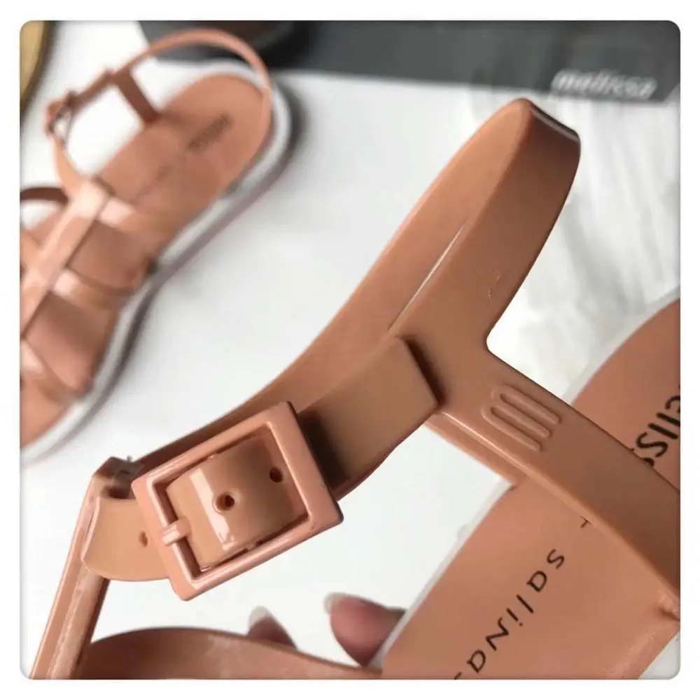 Новинка года; женские босоножки Melissa; бразильская женская обувь из прозрачного пластика; Женская Повседневная прозрачная обувь; женские сандалии Melissa