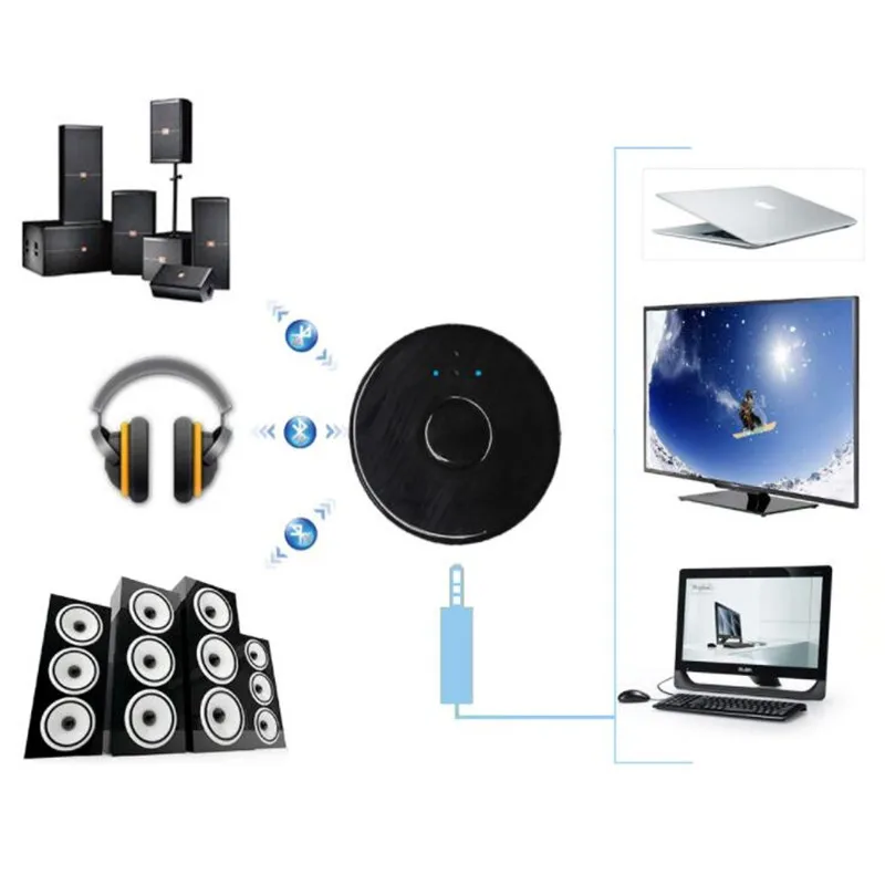 Bluetooth 4 0 аудио передатчик беспроводной музыкальный стерео приемник многоуказный